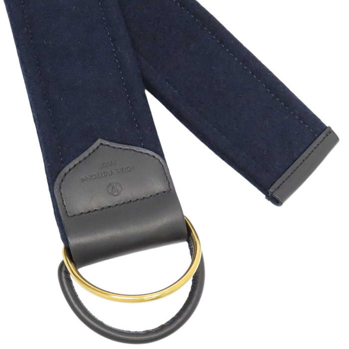 LOUIS VUITTON 
ウール ベルト付き 
モノグラム フーデッド ラップコート