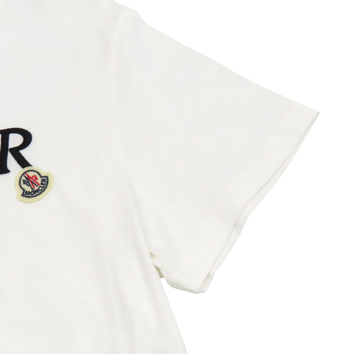 MONCLER 
ワッペン コットン 2023年製 クルーネック 
MAGLIA MANICHE CORTE ロゴ 刺繍 Tシャツ