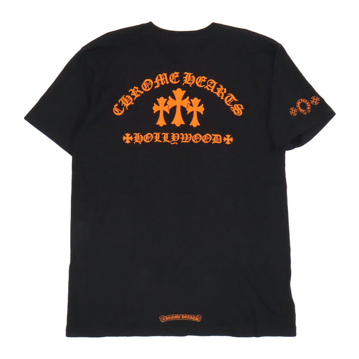 CHROME HEARTS 
CH ロゴ ホースシュー コットン Hollywood ハリウッド 
バック セメタリークロス プリント Tシャツ