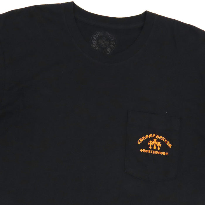CHROME HEARTS 
CH ロゴ ホースシュー コットン Hollywood ハリウッド 
バック セメタリークロス プリント Tシャツ