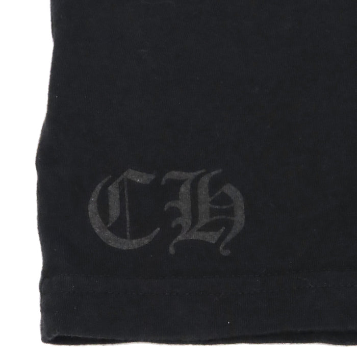 CHROME HEARTS 
CH ロゴ ホースシュー コットン Hollywood ハリウッド 
バック セメタリークロス プリント Tシャツ