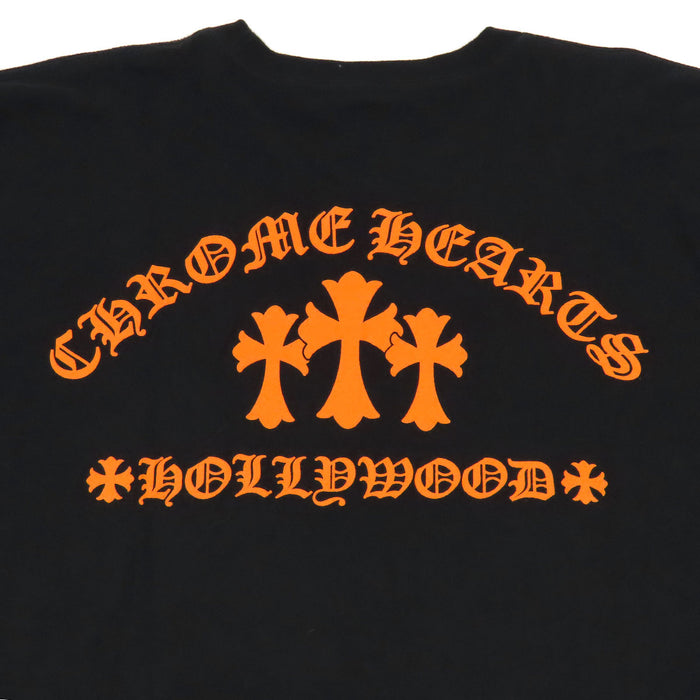 CHROME HEARTS 
CH ロゴ ホースシュー コットン Hollywood ハリウッド 
バック セメタリークロス プリント Tシャツ