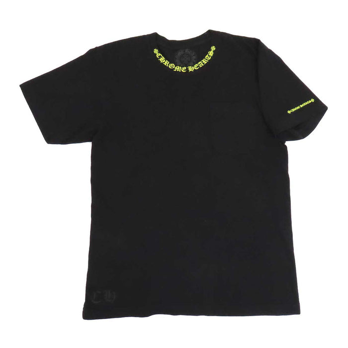 CHROME HEARTS 
CH ロゴ コットン クルーネック 
ネック ロゴ プリント Tシャツ