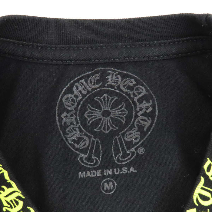 CHROME HEARTS 
CH ロゴ コットン クルーネック 
ネック ロゴ プリント Tシャツ