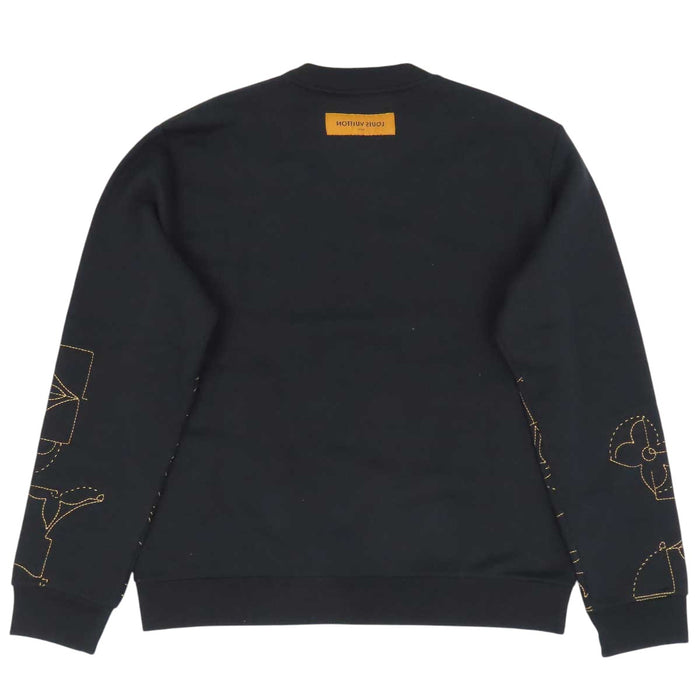 LOUIS VUITTON 
インサイドアウト スウェット 裏起毛 コットン 
LV ミュージックライン エンブロイダリー トレーナー