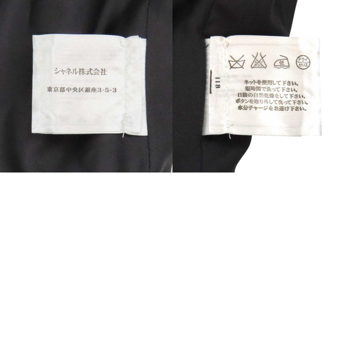 CHANEL 
COCO CC ロゴ ウール混 カシミヤ混 シルバーカラー 
ココマーク ロングコート