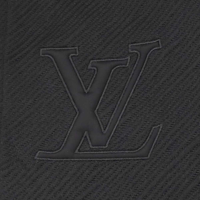 LOUIS VUITTON 
LV テクニカルコットン エンブロイダリー 
ハイブリッド 切替 ジップアップ パーカー