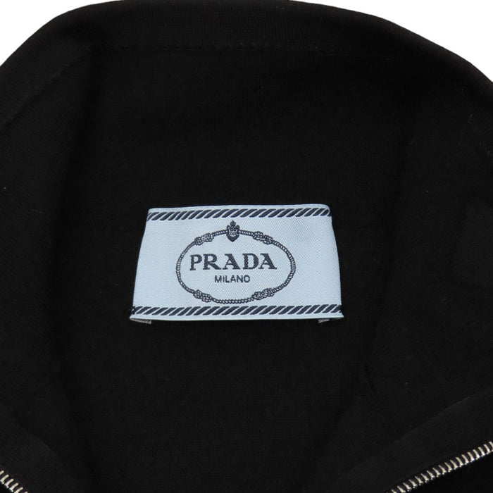 PRADA 
三角プレート ウール ハイネック 
トライアングルロゴ クロップド ノースリーブ ニット