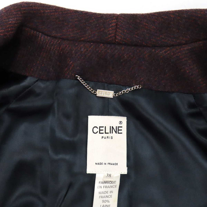 CELINE 
カシミヤ混 
ウール コート