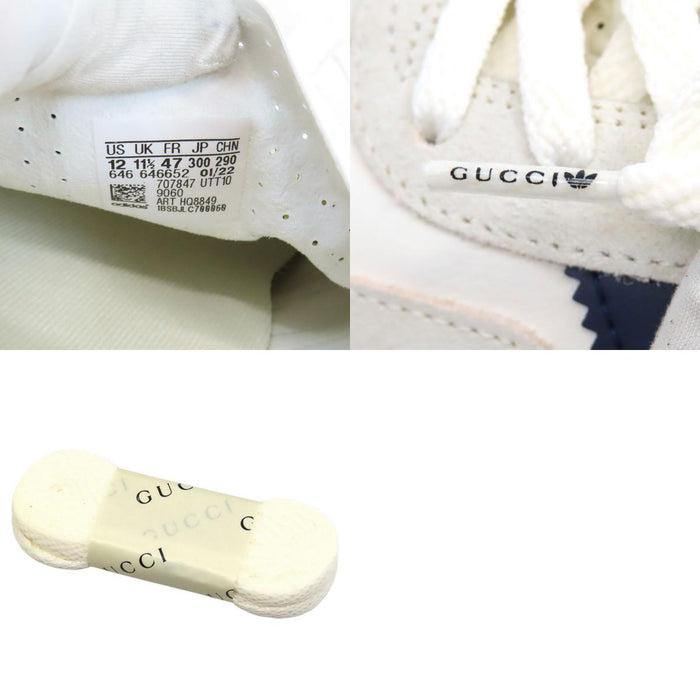 GUCCI 
アディダス ガゼル ロゴ レザー レースアップ 
adidas コラボ GAZELLE ローカット スニーカー