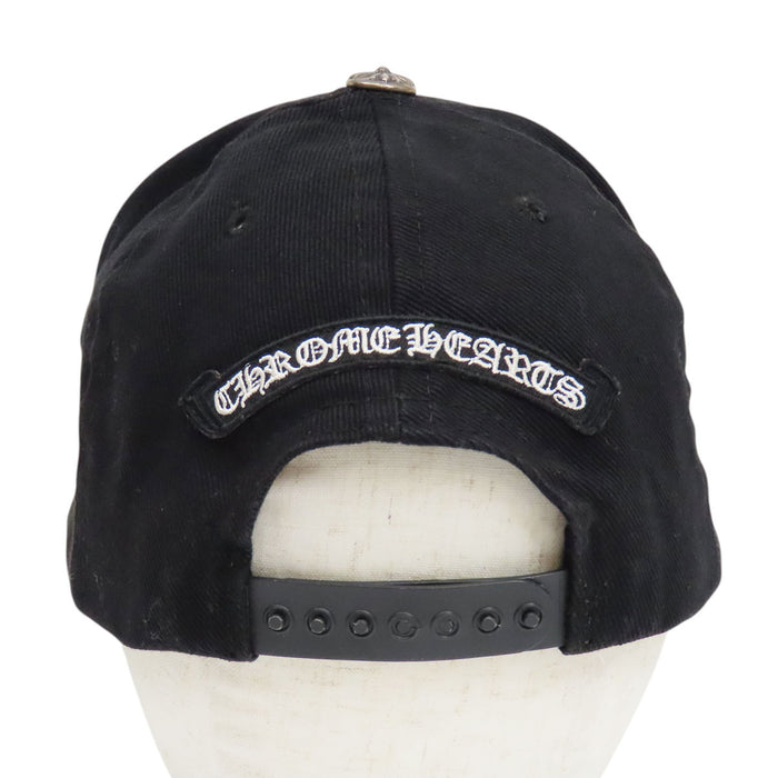 CHROME HEARTS 
CH スクロールラベル クロスボール 刺繍 
ヴァインダガー デニム キャップ