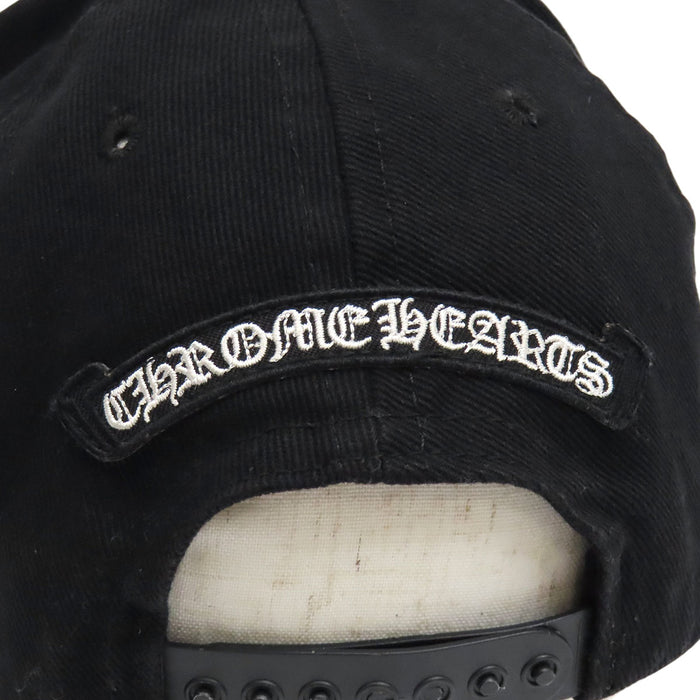 CHROME HEARTS 
CH スクロールラベル クロスボール 刺繍 
ヴァインダガー デニム キャップ