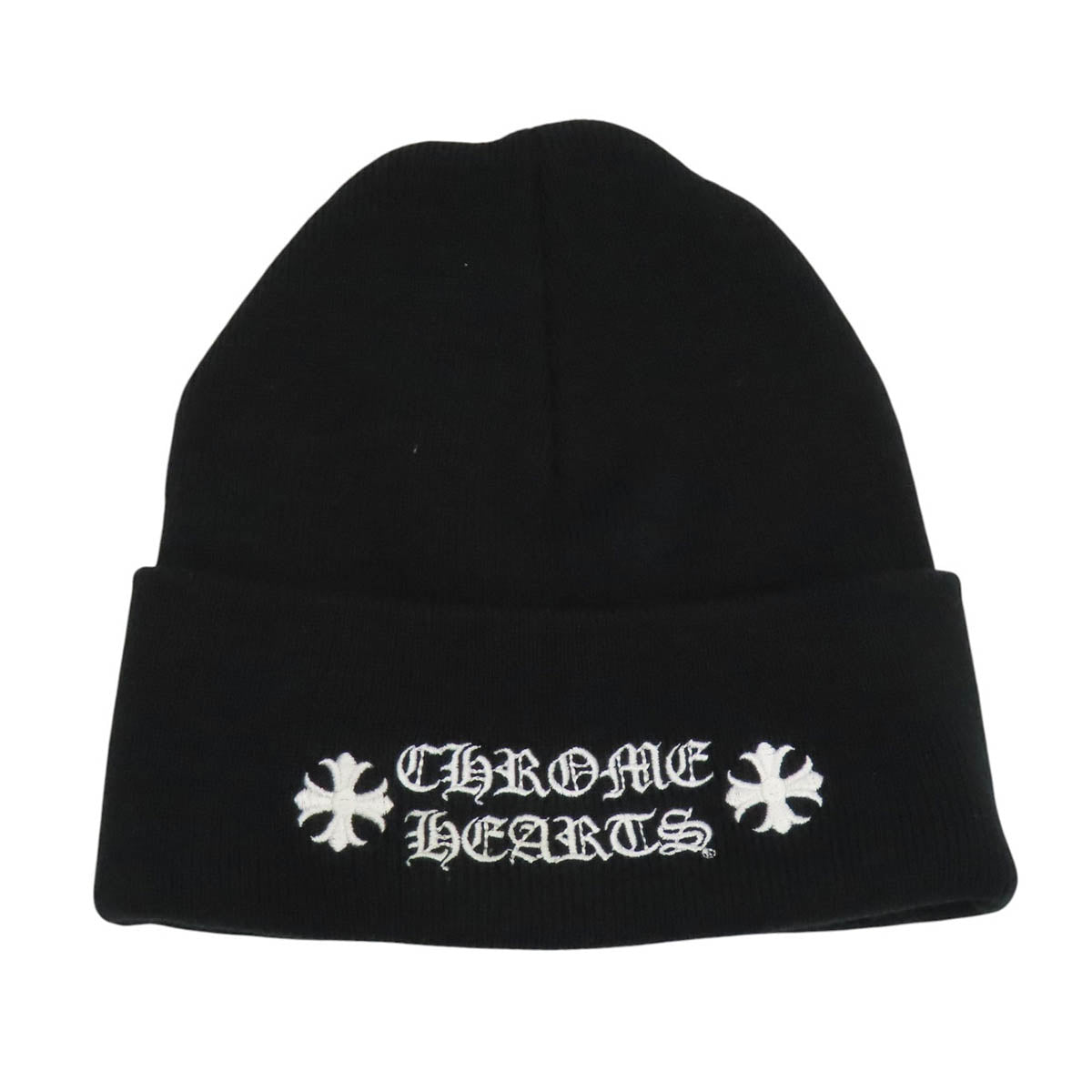 CHROME HEARTS アクリル 刺繍 CHプラス ロゴ エンブロイダリー ニット