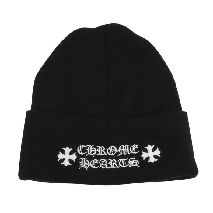 CHROME HEARTS 
アクリル 刺繍 
CHプラス ロゴ エンブロイダリー ニットキャップ