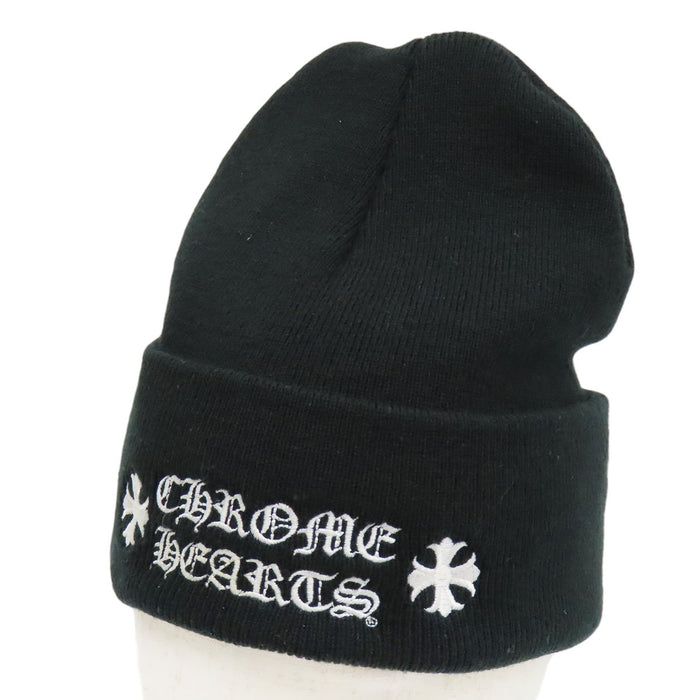 CHROME HEARTS 
アクリル 刺繍 
CHプラス ロゴ エンブロイダリー ニットキャップ