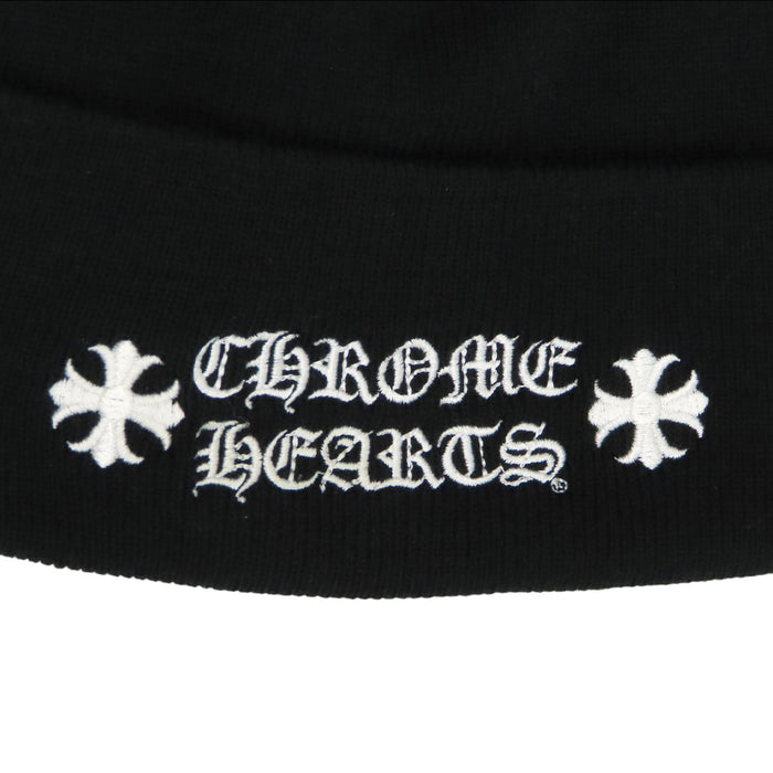 CHROME HEARTS 
アクリル 刺繍 
CHプラス ロゴ エンブロイダリー ニットキャップ