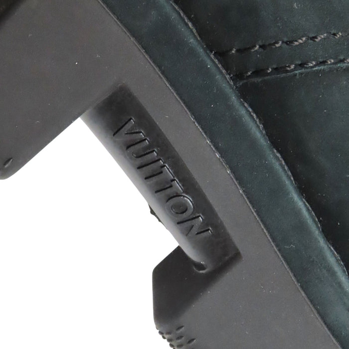 LOUIS VUITTON 
LV ロゴ レースアップ シルバーカラーメタル 2023年製 
LV チェッカー ライン アンクルブーツ