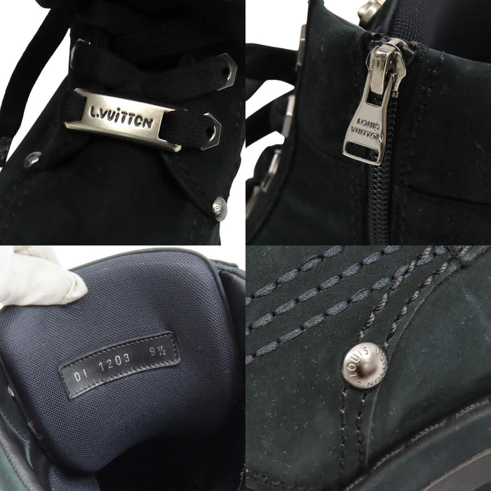 LOUIS VUITTON 
LV ロゴ レースアップ シルバーカラーメタル 2023年製 
LV チェッカー ライン アンクルブーツ