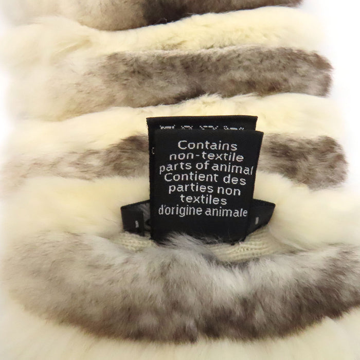 CHANEL 
COCO CC ロゴ カシミヤ ファー 
ココマーク オリラグ マフラー