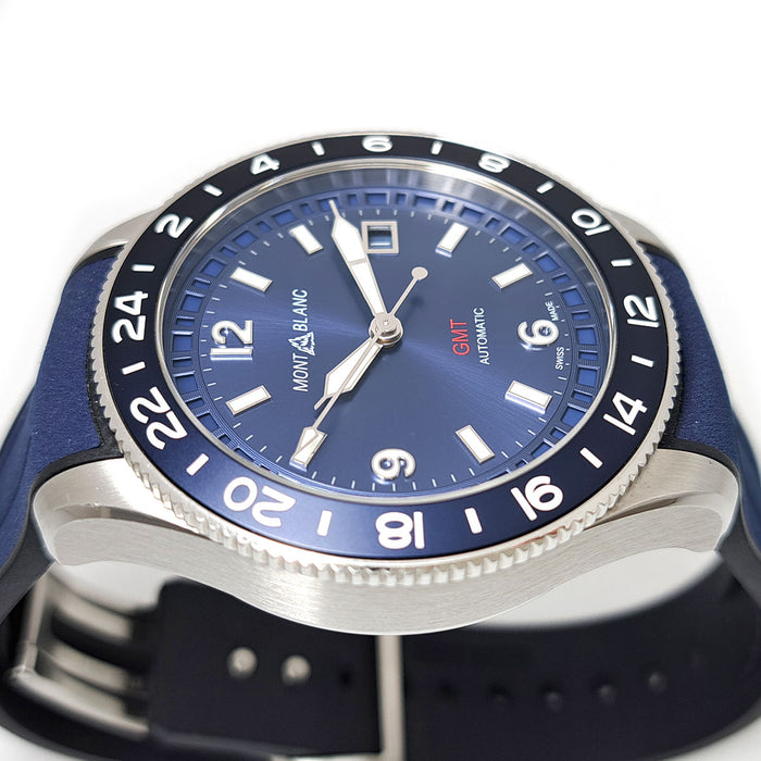 MONTBLANC 
1858 GMT Automatic Date 
With box and guarantee card