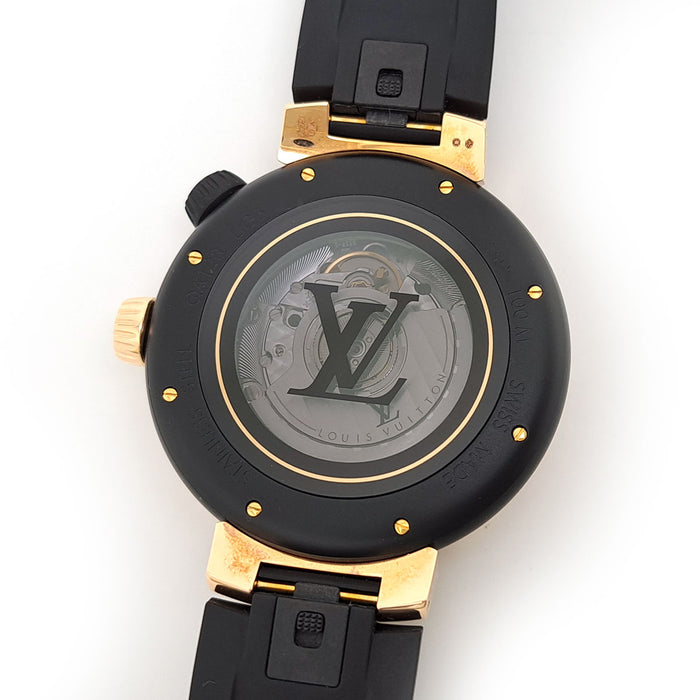 LOUIS VUITTON 
タンブール オトマティック ストリート ダイバー ブラックブレイズ 
箱付