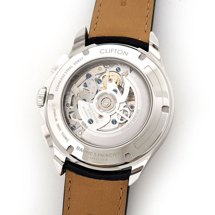 Baume & Mercier 
クリフトン クロノグラフ フライバック 
箱ギャラ付