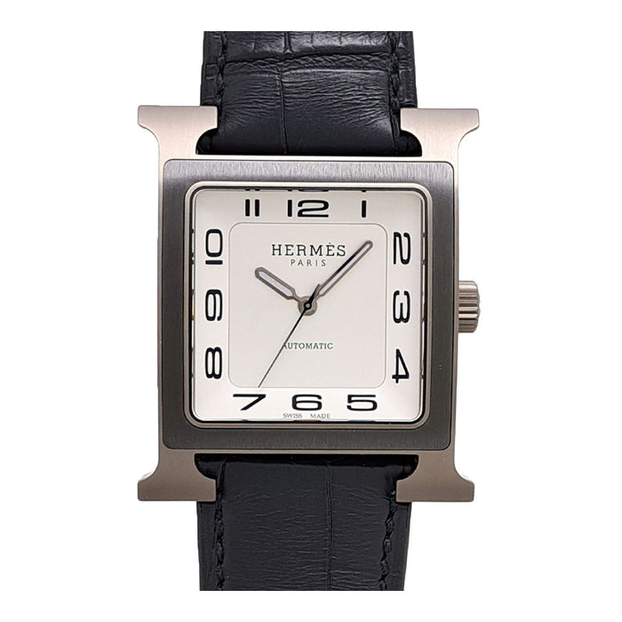 HERMES 
Hウォッチ ブラックチタン 
箱付