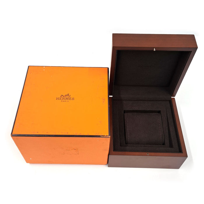 HERMES 
Hウォッチ ブラックチタン 
箱付