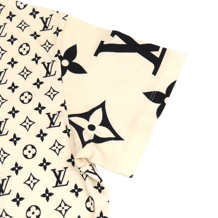 LOUIS VUITTON 
LV ロゴ 総柄 コットン クルーネック 
モノグラム チェーン Tシャツ