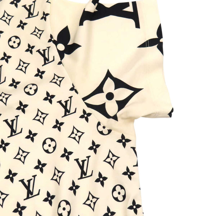 LOUIS VUITTON 
LV ロゴ 総柄 コットン クルーネック 
モノグラム チェーン Tシャツ