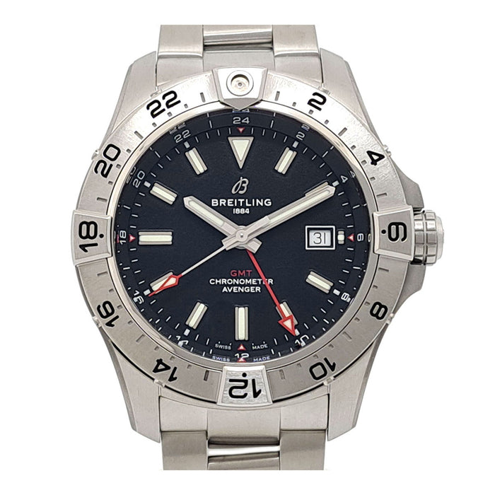 BREITLING 
Avenger Automatic GMT 44 
Avec boîte et papiers