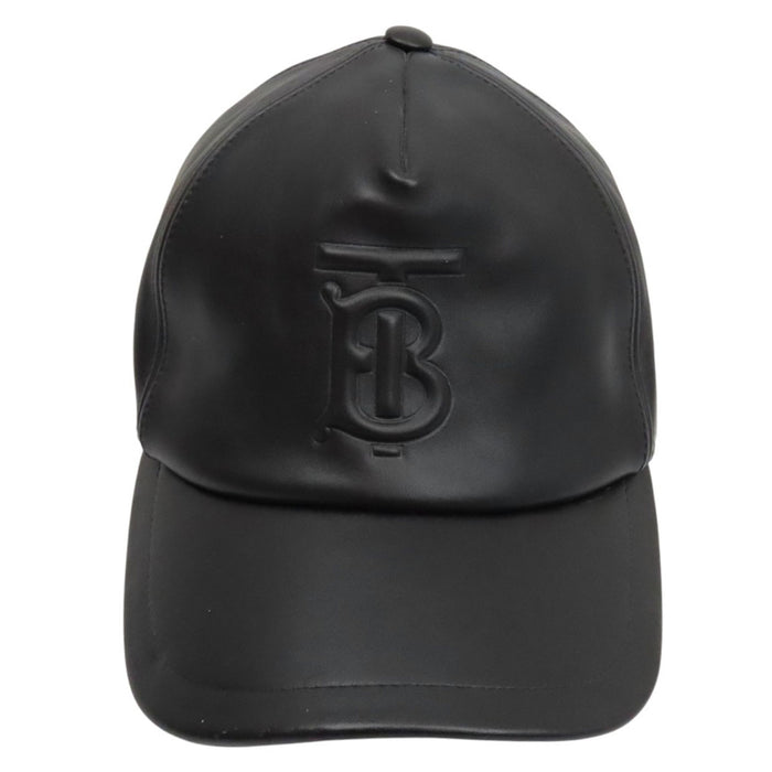 BURBERRY 
カーフレザー 
TBロゴ レザー キャップ