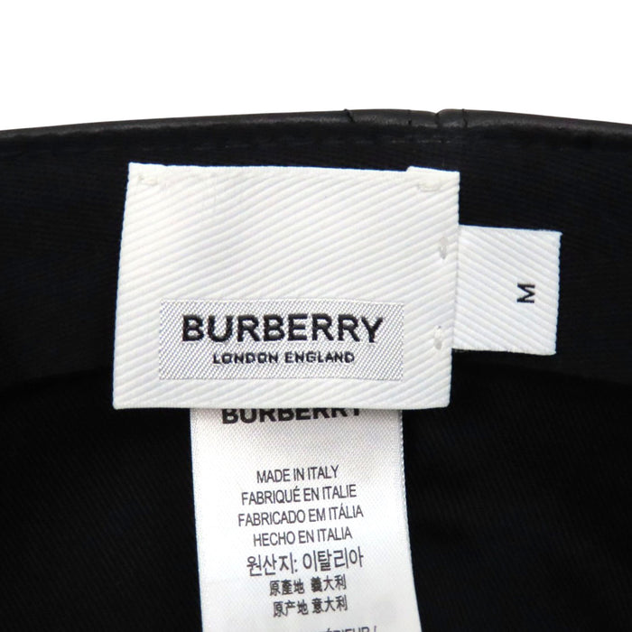 BURBERRY 
カーフレザー 
TBロゴ レザー キャップ