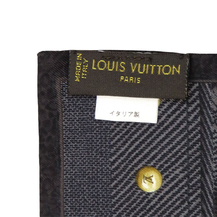 LOUIS VUITTON 
LV ロゴ シルク 
バンドー ニューデニム スカーフ 
モノグラム