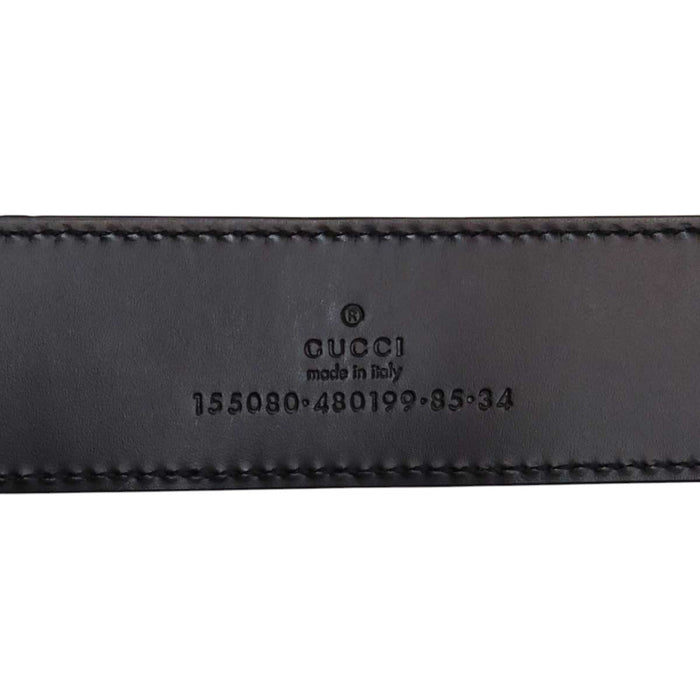 GUCCI 
レザー ゴールドカラー 
ホースビット バンブー バックル ベルト