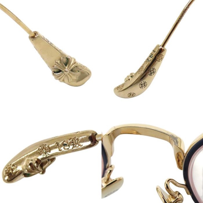 CHROME HEARTS 
CHプラス 眼鏡 
BONE PRONE アイウェア 18KGP