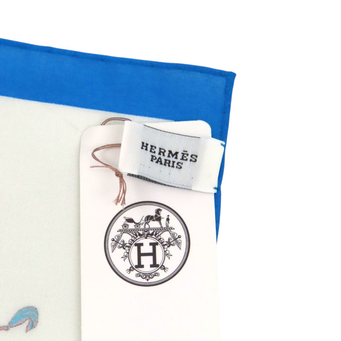 HERMES 
ハンカチーフ コットン 
カレ45 La Folle Parade ラ フォル パレード