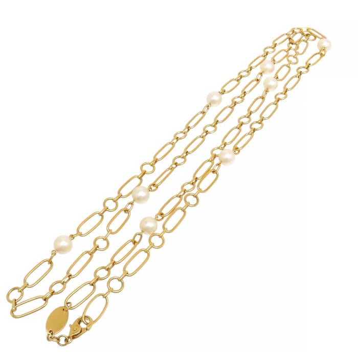 MIKIMOTO 
Akoya Pearl M Code Station Necklace