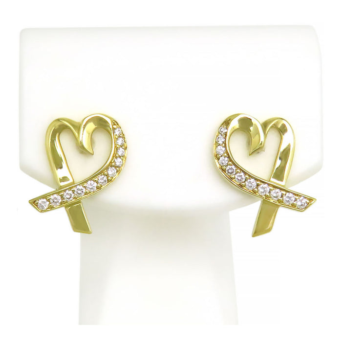 TIFFANY&Co. 
ラビングハート ピアス ダイヤモンド