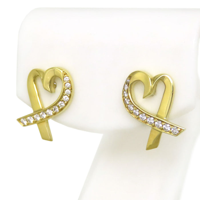 TIFFANY&Co. 
ラビングハート ピアス ダイヤモンド