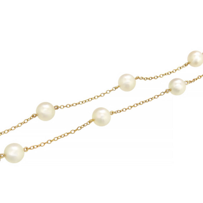 MIKIMOTO Akoya Pearl Station Necklace
