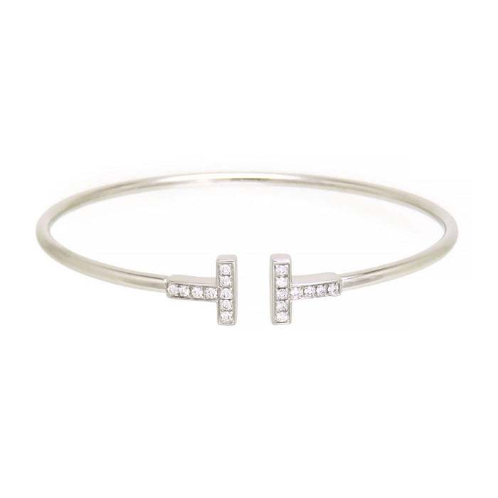 TIFFANY&Co. 
T Wire Diamond Bangle