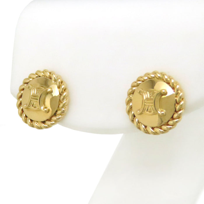 CELINE 
Macadam Pierced Earrings