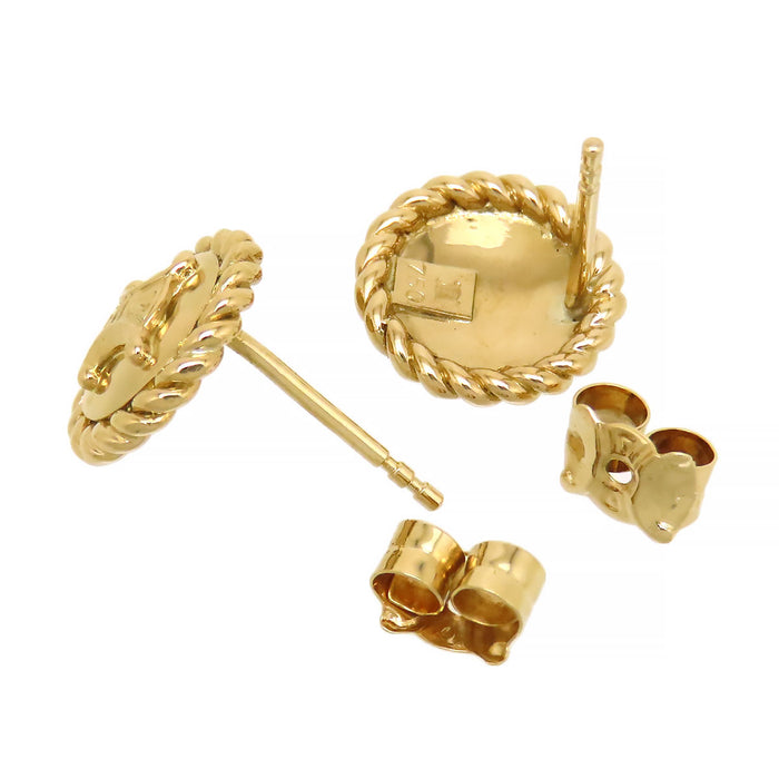 CELINE 
Macadam Pierced Earrings