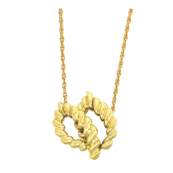 TIFFANY&Co. 
Twisted Leaf Necklace