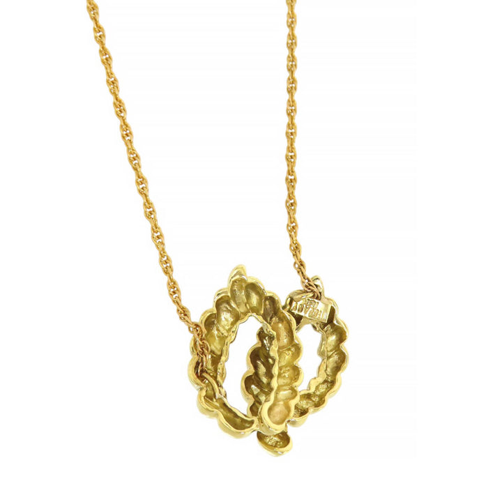 TIFFANY&Co. 
Twisted Leaf Necklace