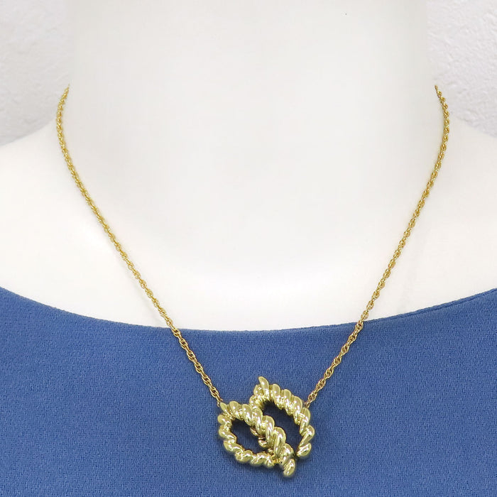 TIFFANY&Co. 
Twisted Leaf Necklace