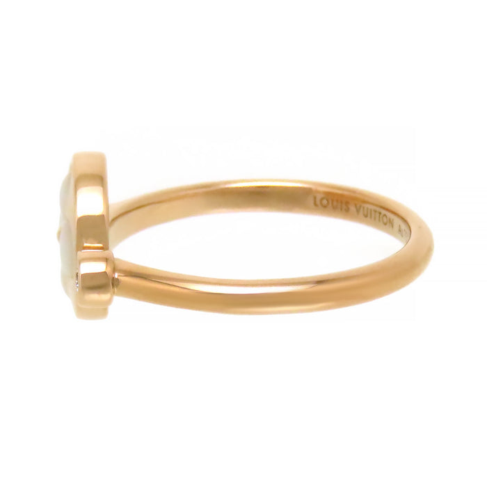 LOUIS VUITTON 
Bague Sun Blossom Monogram Mini Ring