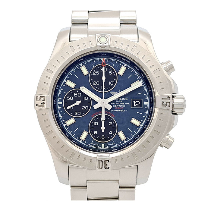 BREITLING 
Colt Chronograph Overhauled 
Includes box and papers