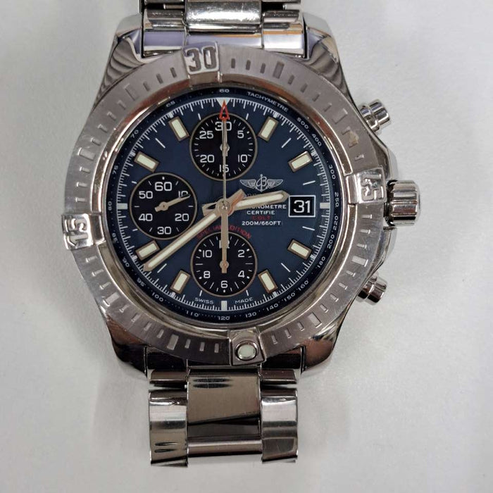 【WHOLESALES】
BREITLING 
A13388 
箱　ギャランティ(液晶滲みあり)　クロノメーター証